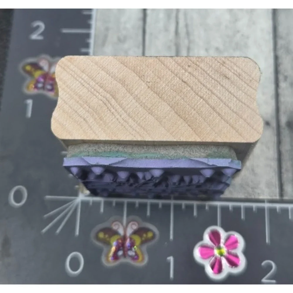 Stampin' Up! Winter Tree Snowman Snow Mittens Rubber Stamp Wood #M90